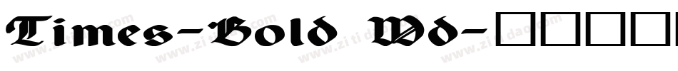 Times-Bold Wd字体转换